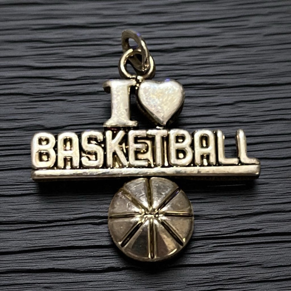 Silver Basketball Pendant Signed “Best”